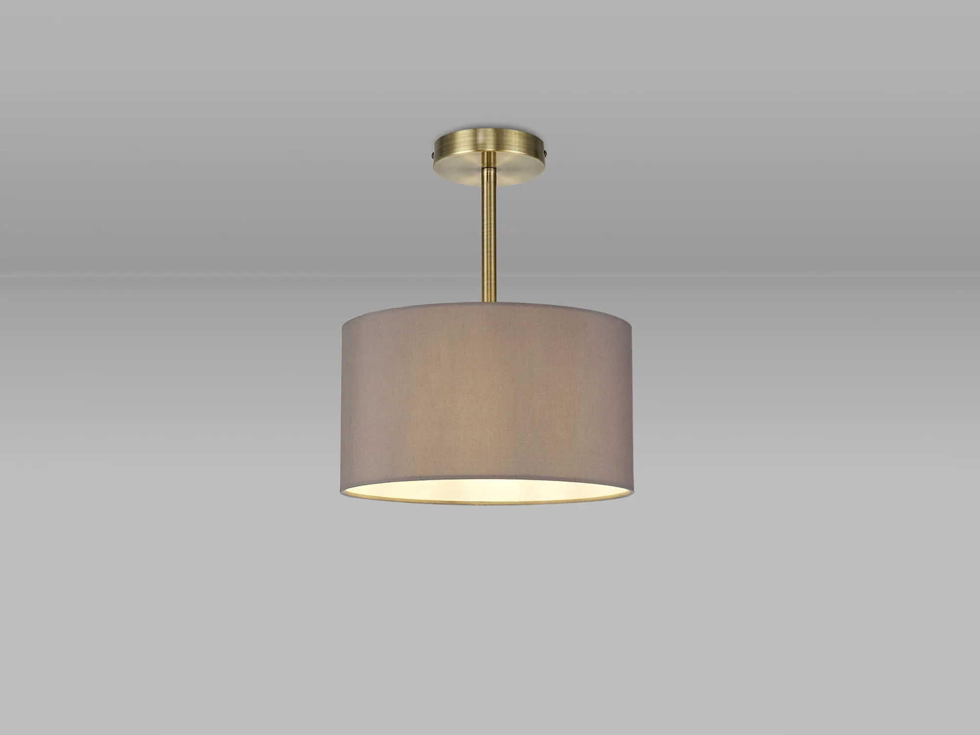 Baymont AB GR Ceiling Lights Deco Semi Flush Fittings